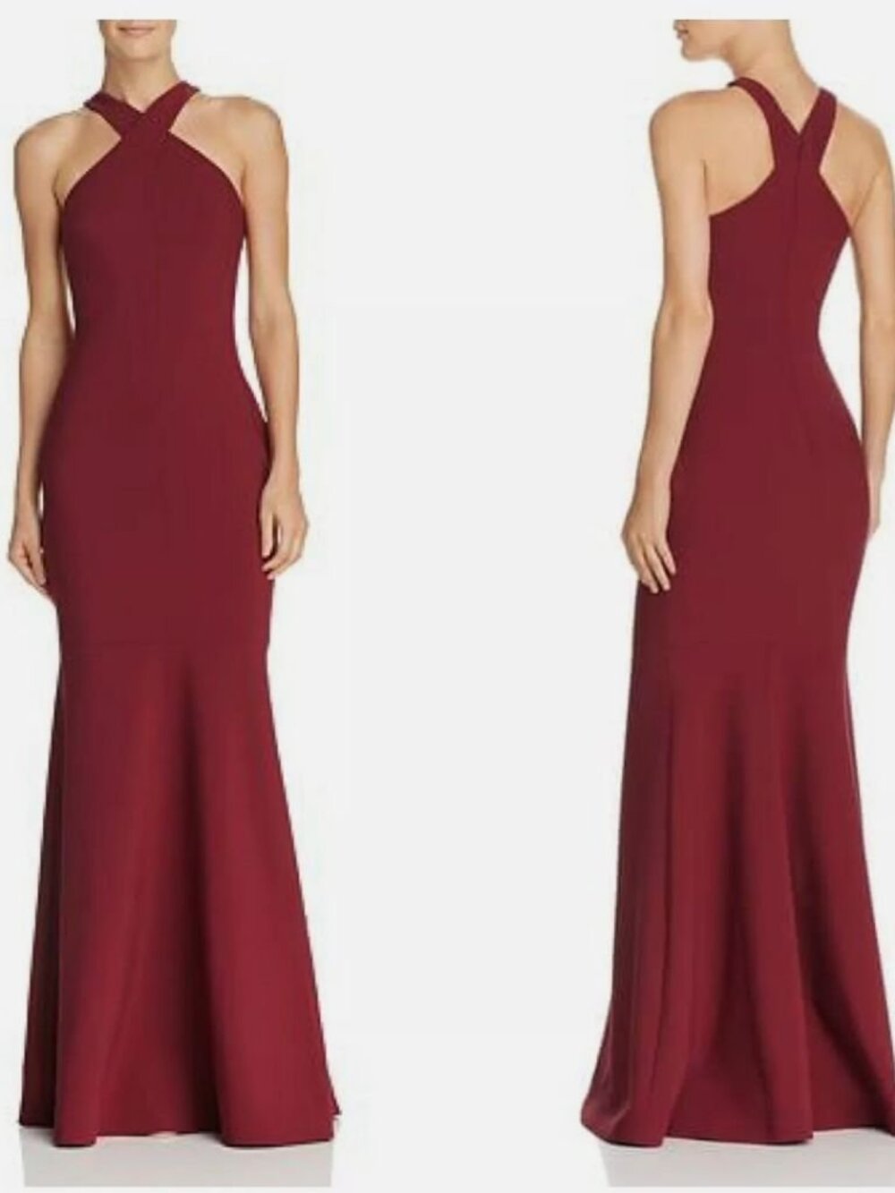 Likely Willa Mermaid Gown  Burgundy, Size 6